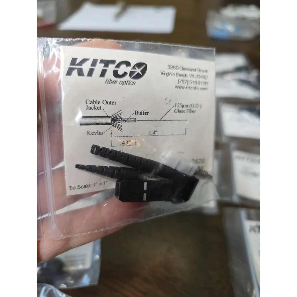 KITCO Fiber Optics OptiCon SC MM Connectors (Lot of 17 Packs, New)#0200-2420